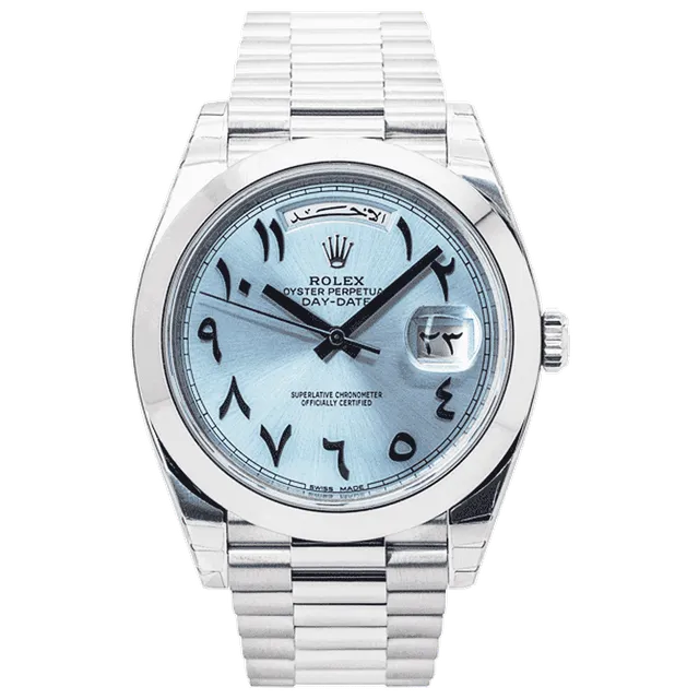 Rolex Day-Date 40 Platinum "Arabic Dial", reference 228206
